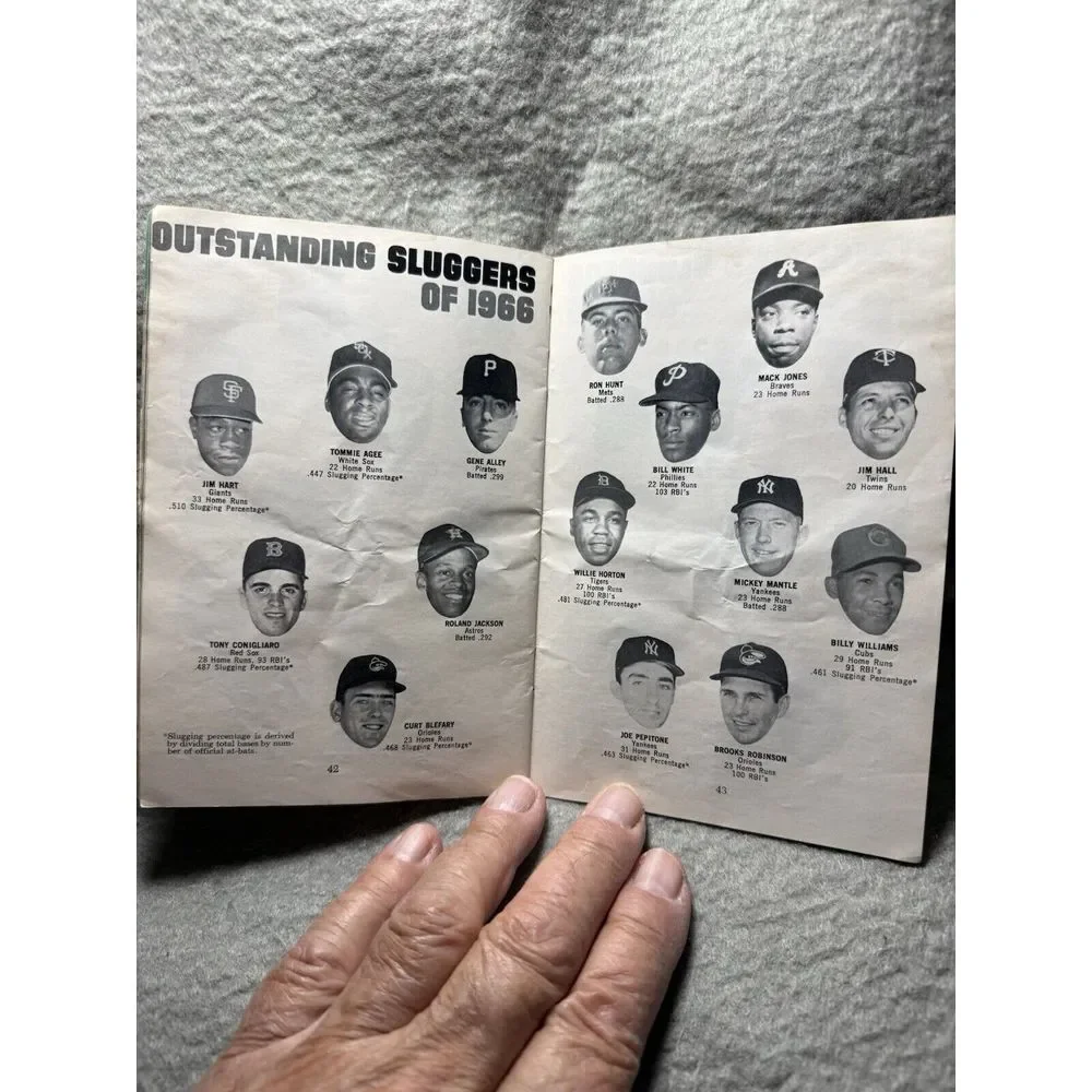 VINTAGE BOOKLET‎ 1967 FAMOUS SLUGGER YEARBOOK FRANK ROBINSON, MATED ALOU